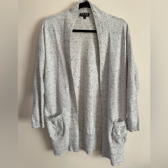 Poof! Sweaters - Drop-sleeve Loose Cardigan